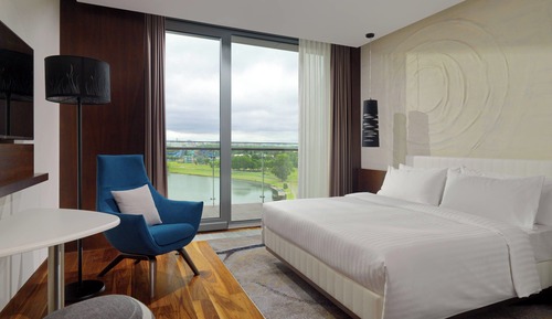 Habitación clásica, 1 cama de matrimonio grande, balcón, vistas al río