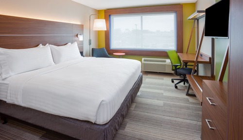 Habitación, 1 cama de matrimonio grande, ducha adaptada (Communications, Roll-In Shower)