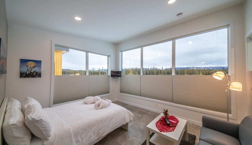 Chalet Deluxe, 1 cama de matrimonio, vistas a la montaña, en la zona del jardín