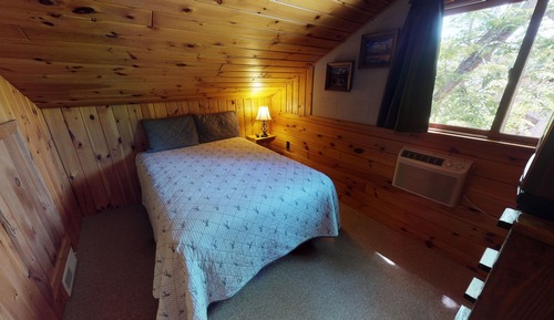 Cabaña clásica, 3 habitaciones, 2 baños, vistas al río