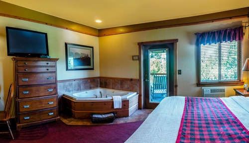 Habitación de lujo, 1 cama de matrimonio grande, chimenea, vistas al valle