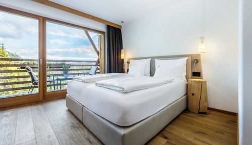 Habitación panorámica doble, 1 habitación, balcón, vistas a la montaña