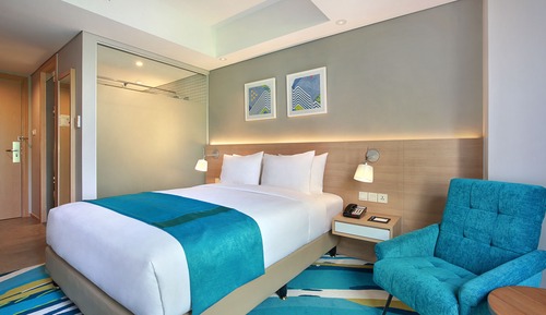 Habitación estándar, 1 cama de matrimonio, vistas a la ciudad (with Free Breakfast)