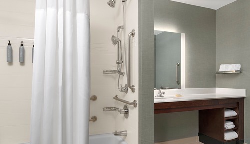 Estudio, 1 cama de matrimonio grande con sofá cama (Mobility Accessible, Tub)