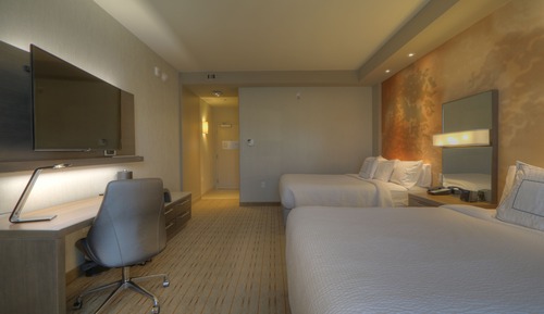 Habitación, 2 camas de matrimonio, no fumadores (Mobility/Hearing Access, Roll-in Shwr)