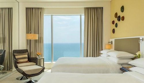 Habitación Club, 2 camas dobles, vistas al mar