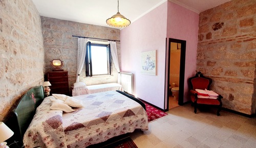 Habitación cuádruple familiar, 1 habitación, baño privado, vistas al jardín