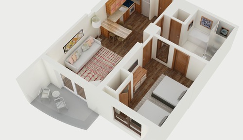 Suite de lujo, 1 habitación, vistas al mar (2 Double Beds)