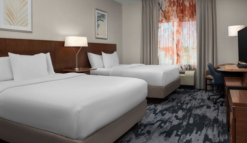 Habitación, 2 camas de matrimonio, no fumadores