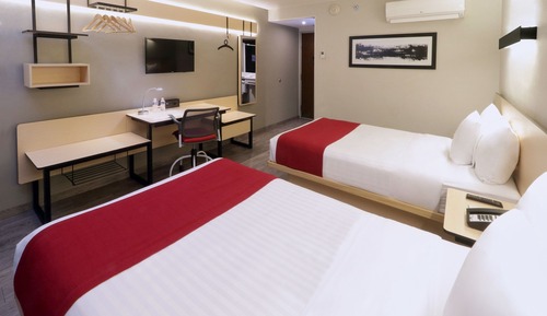 Habitación, 2 camas dobles, no fumadores