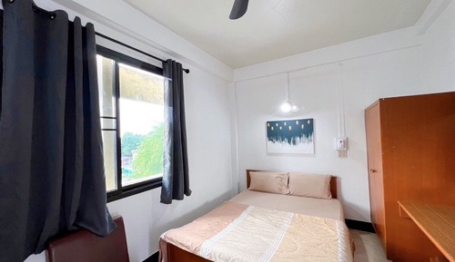 One Bed with Electric Fan