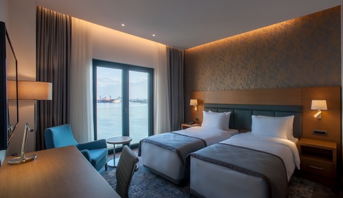 Habitación estándar, 2 camas individuales, vistas al mar