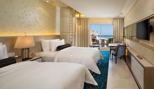 Habitación Deluxe, 1 cama de matrimonio grande, vistas al mar