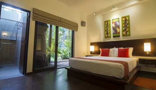 Habitación estándar doble, 1 cama de matrimonio, en la zona del jardín