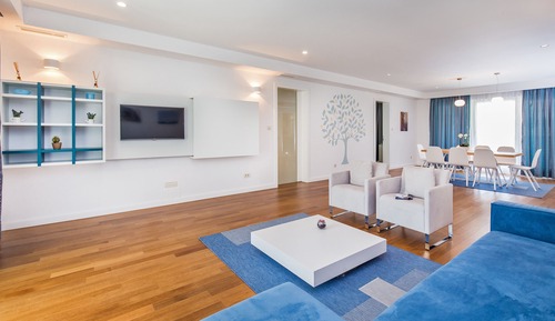 Apartamento Deluxe, 3 habitaciones, terraza, vistas parciales al mar (5  *)