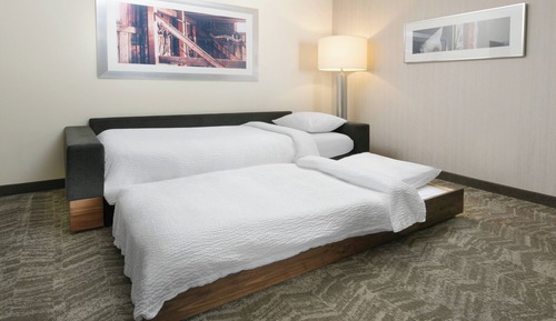 Estudio, 1 cama de matrimonio grande con sofá cama