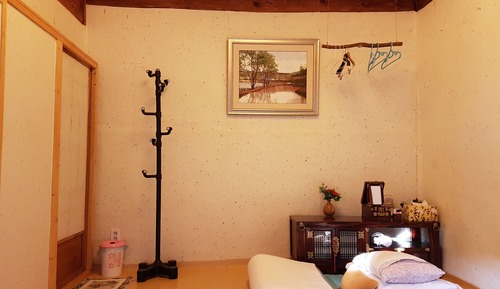 Habitación cuádruple, baño privado, vistas al patio