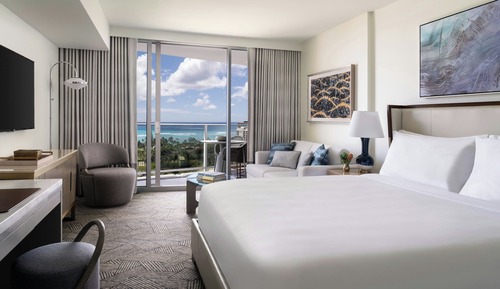 Habitación, 1 cama de matrimonio grande con sofá cama, no fumadores, vistas al mar