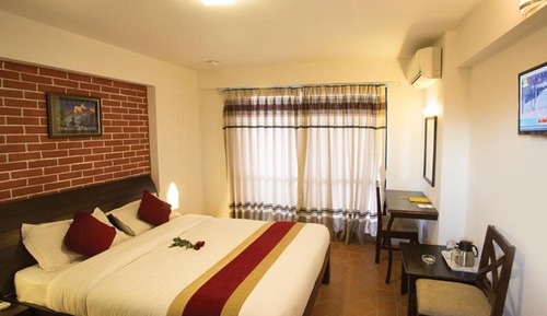 Habitación Deluxe doble, 1 habitación, balcón, vistas a la montaña