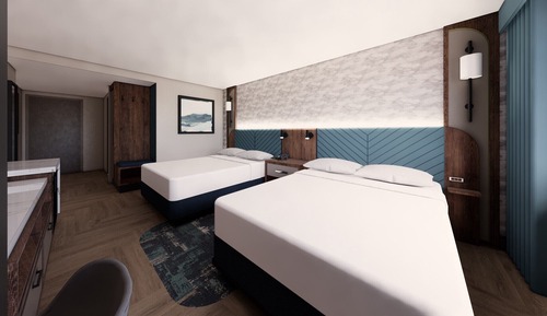 Valley Mountain View Room , 2 Queen (Newly Renovated)