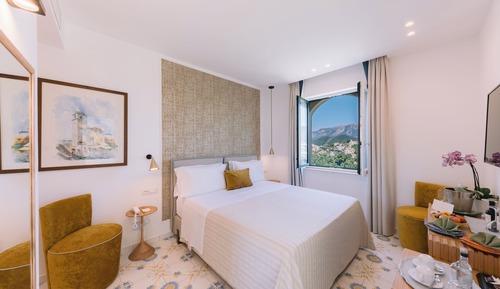 Habitación Deluxe, terraza, en edificio anexo (Sambuco)