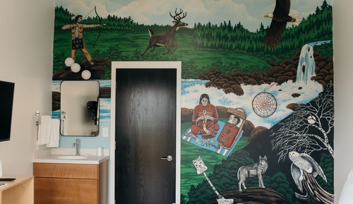 Habitación doble, baño privado (Queen (Bay West))