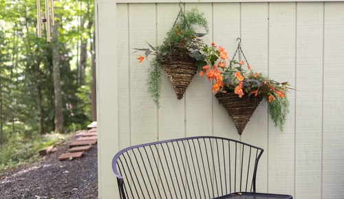 Casa de campo, baño privado, vistas al lago (Brownstone Cottage)
