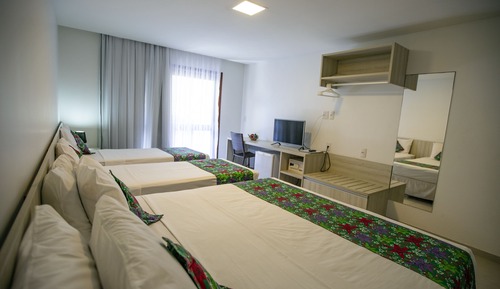 Habitación triple estándar, vistas al jardín