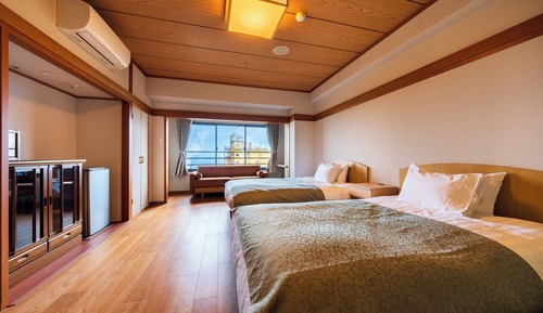 Habitación con 2 camas individuales, 2 habitaciones, no fumadores, vistas al mar