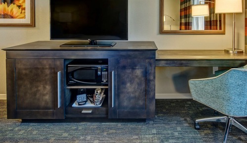 Habitación, 1 cama de matrimonio grande, no fumadores, frigorífico y microondas