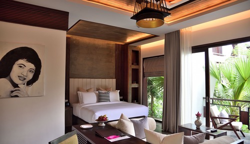 Suite estudio junior, vistas a la piscina (King)