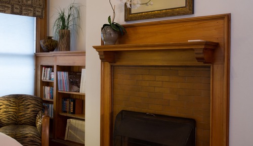 Habitación, 1 cama de matrimonio, chimenea, en esquina (Foster Room with Steam Shower)