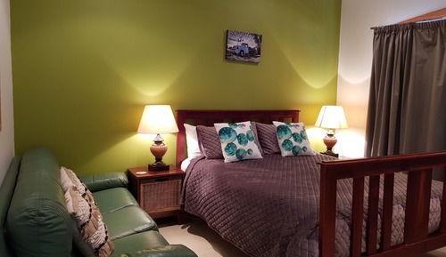 Habitación doble, 1 cama de matrimonio, cocina básica, vistas al jardín (Miners)