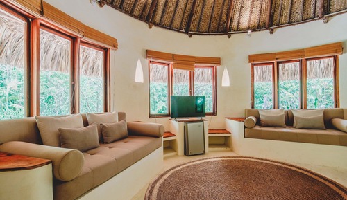 Cabaña de lujo, varias camas, piscina privada