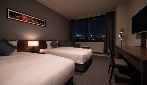 Habitación Premier con 2 camas individuales, no fumadores (Night View Top Floor,Lounge Access)