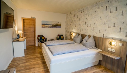 Habitación doble, 1 cama de matrimonio, frente a la playa