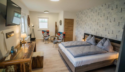 Habitación Deluxe doble, 1 cama de matrimonio, frente a la playa