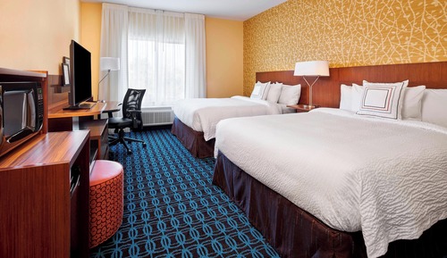 Habitación, 2 camas de matrimonio (Mobility/Hearing Accessible, Tub)