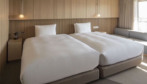 Habitación con 2 camas individuales, no fumadores (View Bath Onsen)