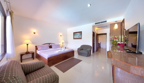 Habitación Deluxe doble, 1 cama doble, cocina, junto a la piscina