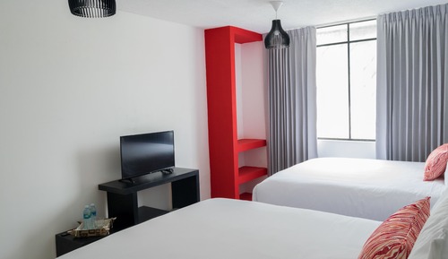 Habitación estándar doble, 2 camas dobles