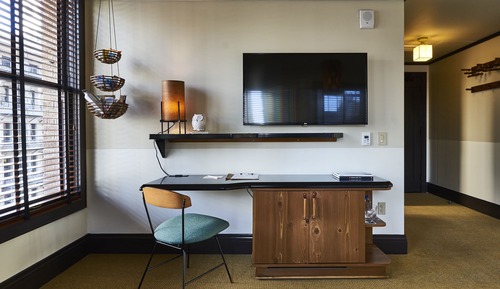 Estudio, 1 cama de matrimonio grande