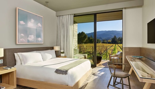 Habitación, 1 cama de matrimonio grande, balcón, vistas al viñedo (High Floor)