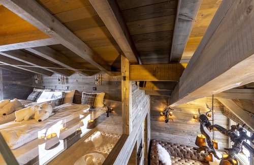 Megeve Chalet De Esquí | CHALET GRAND PARADIS, comfort, refinement, 7 bedrooms, cinema, SPA, near center