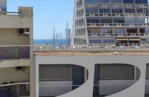 La Grande-Motte Apartamento | Joli 3 Couchages, Cocooning, Clim, Wifi, Terrace, Port /Beach at 50 m.
