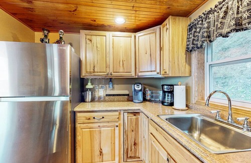 Town of Ledyard Casa | Lakefront home with private dock, lake views, deck, grill, streaming, & 1 kayak