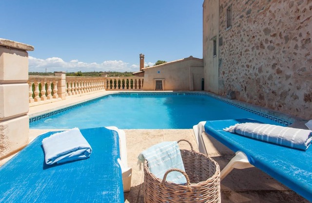 Na Frare. Casa de campo con piscina, jardín para máximo 6 personas. Ses Salines