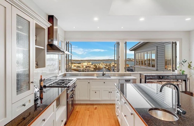 Stunning hillside home with city views