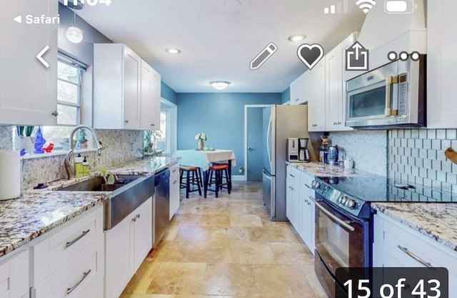 Spacious 5-bedroom 3 bath 8 beds centrally located