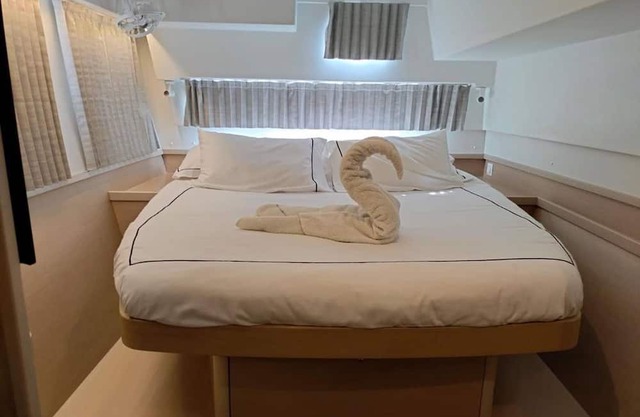 Epic Magical Catamaran In Marina